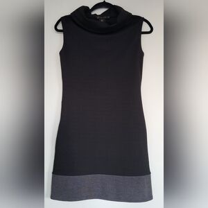 Grass Collection Black and Gray Mini Dress with Pockets